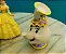 Playset Disney personagens de A bela e a fera; Bela, Fera,madame Samoovar e chip e Horloge e Lumiere - Imagem 2