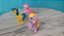 My Little Pony Hasbro mini figuras de 5 cm ; unicórnio masculino Comet tail translucido, Pinkie pie e Lily Blossom - Imagem 2