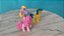 My Little Pony Hasbro mini figuras de 5 cm ; unicórnio masculino Comet tail translucido, Pinkie pie e Lily Blossom - Imagem 5