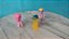 My Little Pony Hasbro mini figuras de 5 cm ; unicórnio masculino Comet tail translucido, Pinkie pie e Lily Blossom - Imagem 6