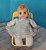 Mini boneca Gisele da Trol vestido xadrez azul, anis 80 - Imagem 1