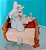Miniatura vintage de 1995 de Fantasmas Stretch, Fatso e Stinkie na cama, col.. Gasparzinho fantasminha camarada, 7 cm de altura 10 cm de largura - Imagem 5