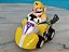 Nintendo 2008 Super Mario pullback kart, Wario no kart, marca Tomy ChoroQ - Imagem 1