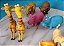 Miniatura de vinil solido Doley, 4 casais de.animais variados, média 6 cm - Imagem 3