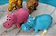 Miniatura de vinil solido Doley, 4 casais de.animais variados, média 6 cm - Imagem 4