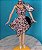 Roupa para Barbie Fashion Fever 2005, vestido de oncinha com echarpe - Imagem 1