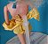 Roupa vintage 1984 para Barbie , macaquinho /jumpsuit amarelo Fashion Play - Imagem 7