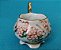 Miniatura molheira de porcelana decorativa, provável origem japonesa, 3 cm de altura 4 cm diâmetro - Imagem 6