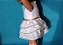 Roupa de boneca American Girl 2016 Lea's Celebration vestido branco com babados - Imagem 7