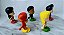 Kit completo 5 bonecos toy art DC Liga da Justica coleção Bob's, 7 cm - Imagem 3
