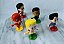 Kit completo 5 bonecos toy art DC Liga da Justica coleção Bob's, 7 cm - Imagem 5