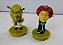 Bonecos bobblehead Shrek e Fiona DreamWorks, promoção Cinemark, 8 cm - Imagem 1