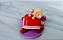 Miniatura Disney cachorro Sultão tornado descanso de pés, de A Bela e a Fera, 7 cm de comprimento e 5,5 cm de altura - Imagem 3