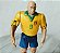 Boneco articulado Ronaldinho Fenômeno do futebol , camisa 9, com taça, 11 cm - Imagem 2