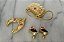 Acessórios para Barbie,pretty treasures Golden Jewellery set, 3 peças, Matte 1995 - Imagem 3