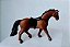 Playmobil, cavalo.marrom escuro com sela preta - Imagem 3