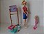 Barbie profissões professora e aluna Chelsea articulada botão nas costas , Mattel 2011 - Imagem 7