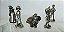 Miniaturas Disney de metal, 5 peças do jogo Monopoly 2001 - Imagem 1