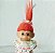 Anos  90, Troll marca Russ ,duende mágico, natalino, Feliz Navidad, 10+8 cm de cabelo de altura - Imagem 2