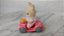 Sylvanian families, bebe coelho de rosa no carrinho - Imagem 3