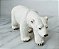 Miniatura de vinil sólido Schleich '05 de urso polar 13 cm de comprimento 5 cm de altura - Imagem 1