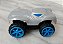 Carrinho de plástico  Hot Wheels monster truck  rev up cinza prata com imã, 7 x4,5 x 3,5 cm - Imagem 2