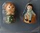 Dupla de estatuetas decorativas 2,5cm para casa de boneca Del Prado,  zeradas, lacradaa - Imagem 2