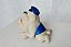Miniatura de borracha Cachorro Buldogue Samson  da Loucademia da Polícia,  1989, 6 cm - Imagem 4