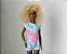 Barbie fashionistas #180 loira afro, Mattel 2022 - Imagem 1