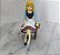 Miniatura Disney Bully, pintada a mão , Cinderela sentada experimentando sapato, 9.cm - Imagem 2