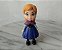 Mini boneca articulada princesa Anna toddler de Frozen Disney Azul 8,5 cm - Imagem 1