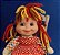 Boneca Emilia versão saia vermelha de bolinhas ,30 cm da Estrela anos 80 - Imagem 2
