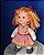 Boneca Emilia da Estrela 30 cm.anos 80, versao saia xadrez - Imagem 1