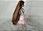 Mini Barbie cabelos castanhos,16 cm, coleção Barbie mini kingdom Mattel 2005 - Imagem 6