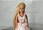 Mini Barbie loura roupa rosa, 16 cm, coleção Barbie mini kingdom Mattel 2005 - Imagem 2