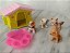 Miniatura de cachorrinhos 3,5 e 4 cm: beagle, Yorkie, pug , Labrador, casinha e comedouro - Imagem 1