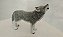Miniatura de vinil Schleich 2009, lobo uivando 8 cm comprimento - Imagem 1