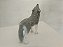 Miniatura de vinil Schleich 2009, lobo uivando 8 cm comprimento - Imagem 4