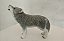 Miniatura de vinil Schleich 2009, lobo uivando 8 cm comprimento - Imagem 6