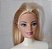 Cabeça de Barbie cabelo mesclado louro e castanho , Mattel - Imagem 3