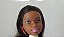Cabeca de Barbie negra de brincos vermelhos, Mattel - Imagem 1