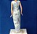 Vestido de cartela da Barbie azul cetim saia longa anos 90/00 - Imagem 6