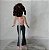 Barbie negra cabelos encaracolados de jeans e blusa rosa, mãos danificadas - Imagem 5