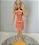 Barbie loura de 2006, vestido cor de laranja da Barbie chic - Imagem 1
