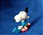 De 1966, miniatura Peanuts de Snoopy de roller skates 6 cm - Imagem 4