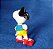 De 1966, miniatura Peanuts de Snoopy de roller skates 6 cm - Imagem 5