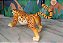 Leopardo articulado Chap Mei 15x6 cm do Jungle Adventure 2000 - Imagem 4