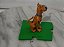 Scooby Doo Atleta 2007 , halterofilista , com base, Hanna Barbera, coleção Bob's , 8 cm - Imagem 4