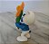 Smurf "Thank you" segurando flores amarelas, Peyo/Schleich 2012, 5 cm - Imagem 3