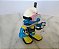 Smurf mergulhador / Scuba diver 5 cm Peyo/Schleich 1999 - Imagem 2